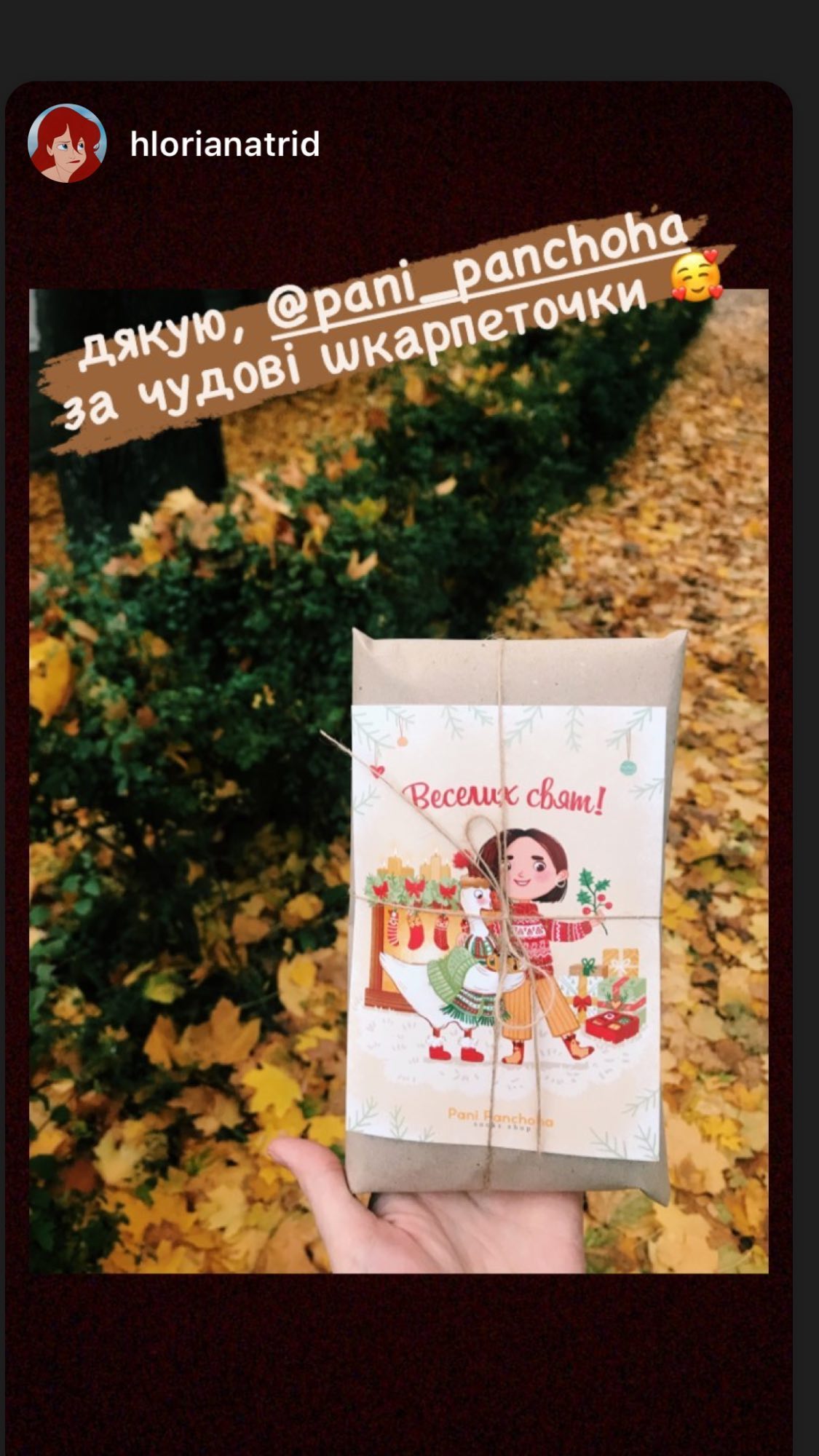 Листівка Пані Панчоха